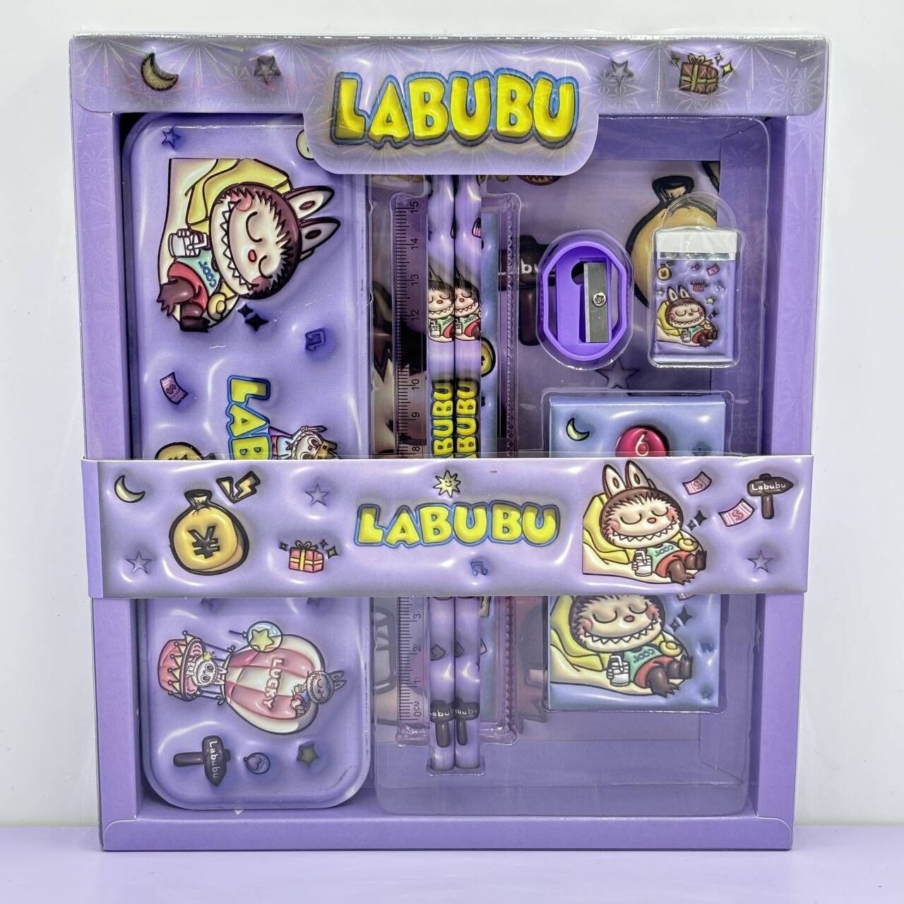 Sanrio-caja de regalo de papelería, conjunto de papelería transfronterizo, lápiz Kuromi, papelería de aprendizaje para niños, regalo de recompensa, venta al por mayor