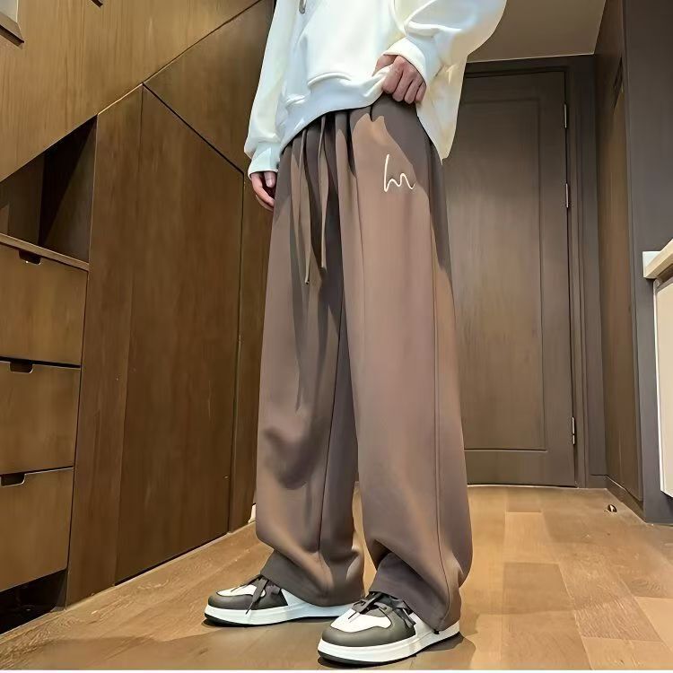 Men's loose-fit Korean-style casual pants, versatile and trendy, suitable for spring and autumn, wide-leg straight-leg design Men's loose-fit Korean-style casual pants, versatile and trendy, suitable for spring and autumn, wide-leg straight-leg design