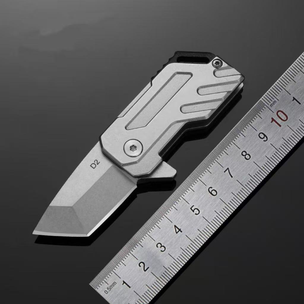 厂家直销户外刀钥匙扣刀不锈钢持久锋利随身多功能便携折刀水果刀