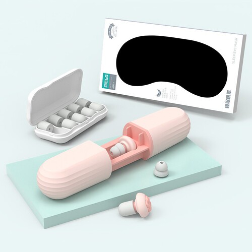 Cross-border soundproof earplugs anti-noise dormitory noise reduction special manufacturer direct sales overseas trade silicone sponge silent earplugs