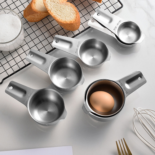 Amazon Stainless Steel Measuring Cups Measuring Spoon 14-piece Set Baking Tools with Scale Measuring Cups Set