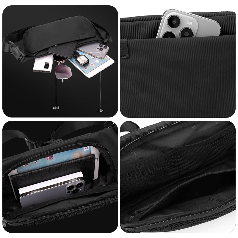 WEPOWER nuevo tipo de bolso ligero casual versátil bolso de hombro de moda de tendencia con capacidad de viento para montar bolso de pecho de viaje