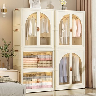 Installation-free baby wardrobe plastic household storage locker children's clothes storage box baby wardrobe