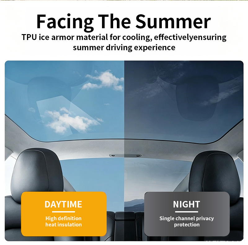 Cross-Border Exclusive Supply of Pre-Cut Tpu Sunroof Ice Armor Heat Insulation Ppf Suitable for Byd Hiace 07 (2024-up)
