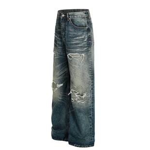 �羳DC+Z029��ʽĥ���ƶ��K�Kѝˮϴ�{ɫ��ȏ���Baggy���eţ��ѝ