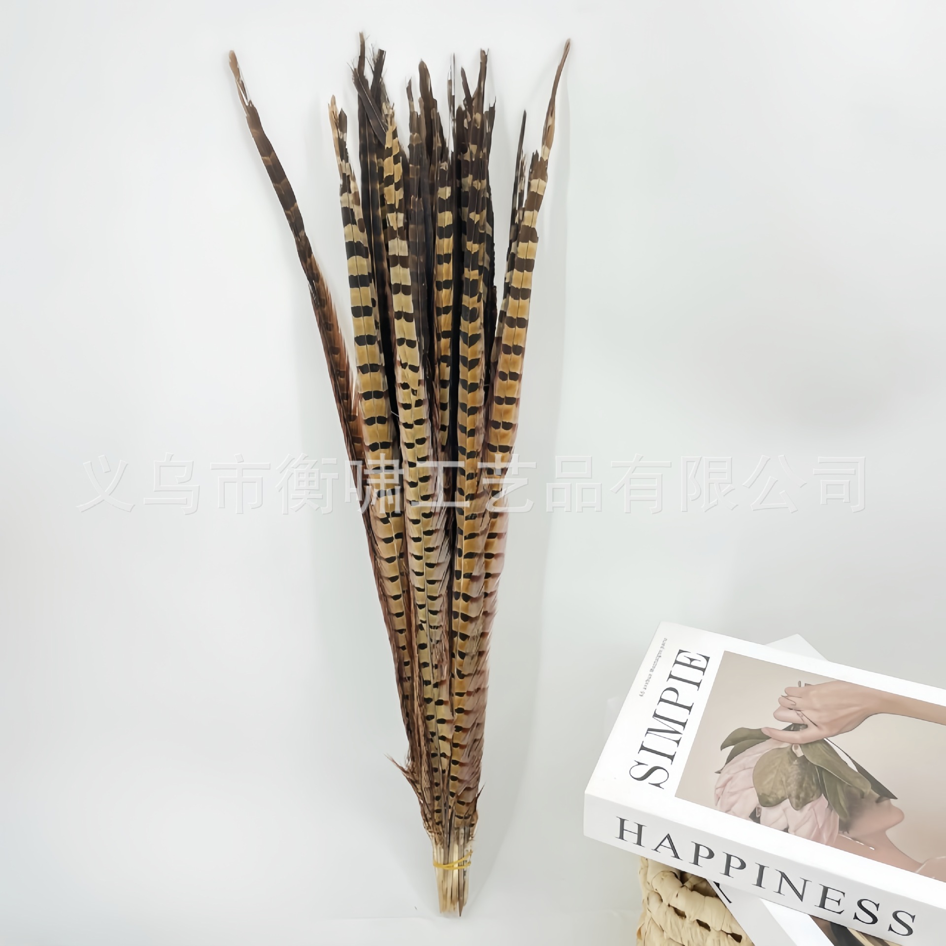 Pollo de caballo pluma pluma diy palo de gato pluma flor de ópera de Pekín espectáculo de danza props