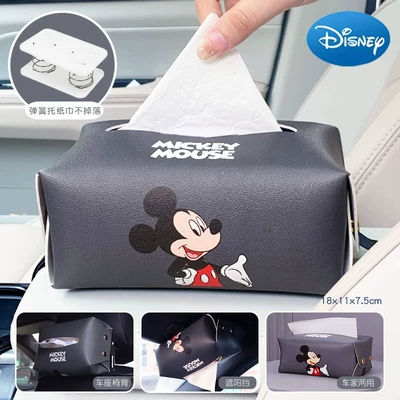 Back Car Accessories Sun Visor – Car tissue box/set - mickey-style