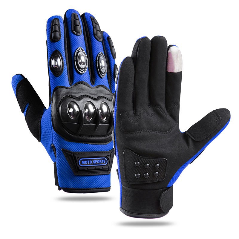 機関車の手袋の男性のフィットネスの運動のタッチパネルの滑り止めの屋外の騎乗の防護のタッチパネルのステンレスの殻のすべての指のA32-GK