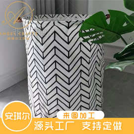 布艺棉麻脏衣篮防水可折叠衣物收纳桶家居整理大圆桶大容量收纳