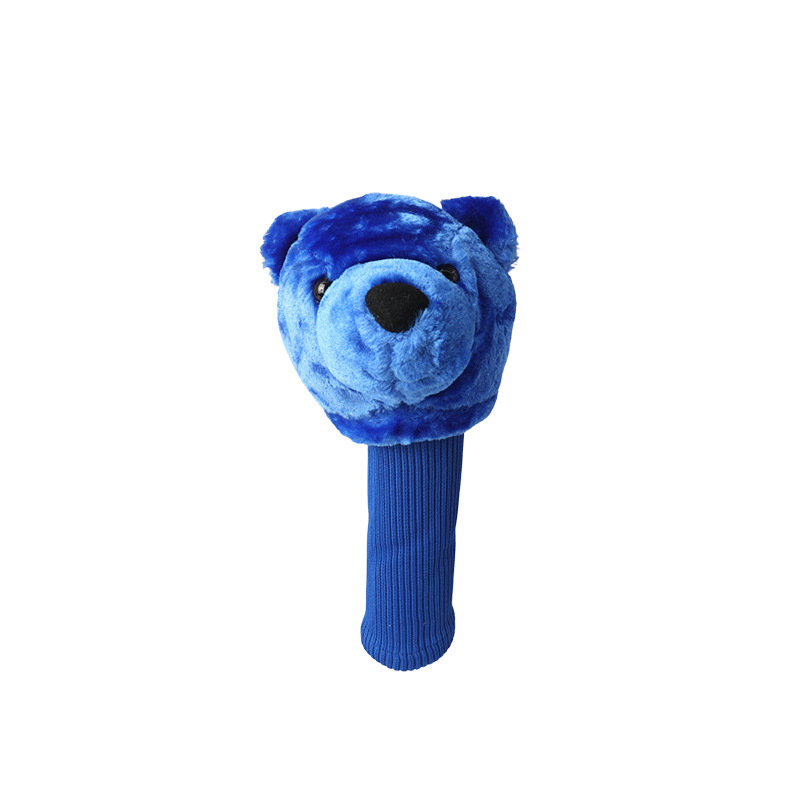 Juego de palos de cabeza de oso azul, juego de golf, juego de palos de relleno, juego de palos de lana, juego de palos de muñeca, comercio exterior