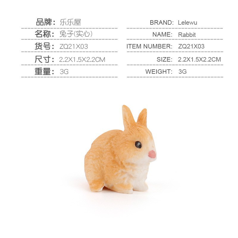 Simulación Granja modelo de juguete mini pollo pato ganso ganado ovejas aves de corral modelo Pequeño Animal Modelo En Miniatura Traje transfronterizo