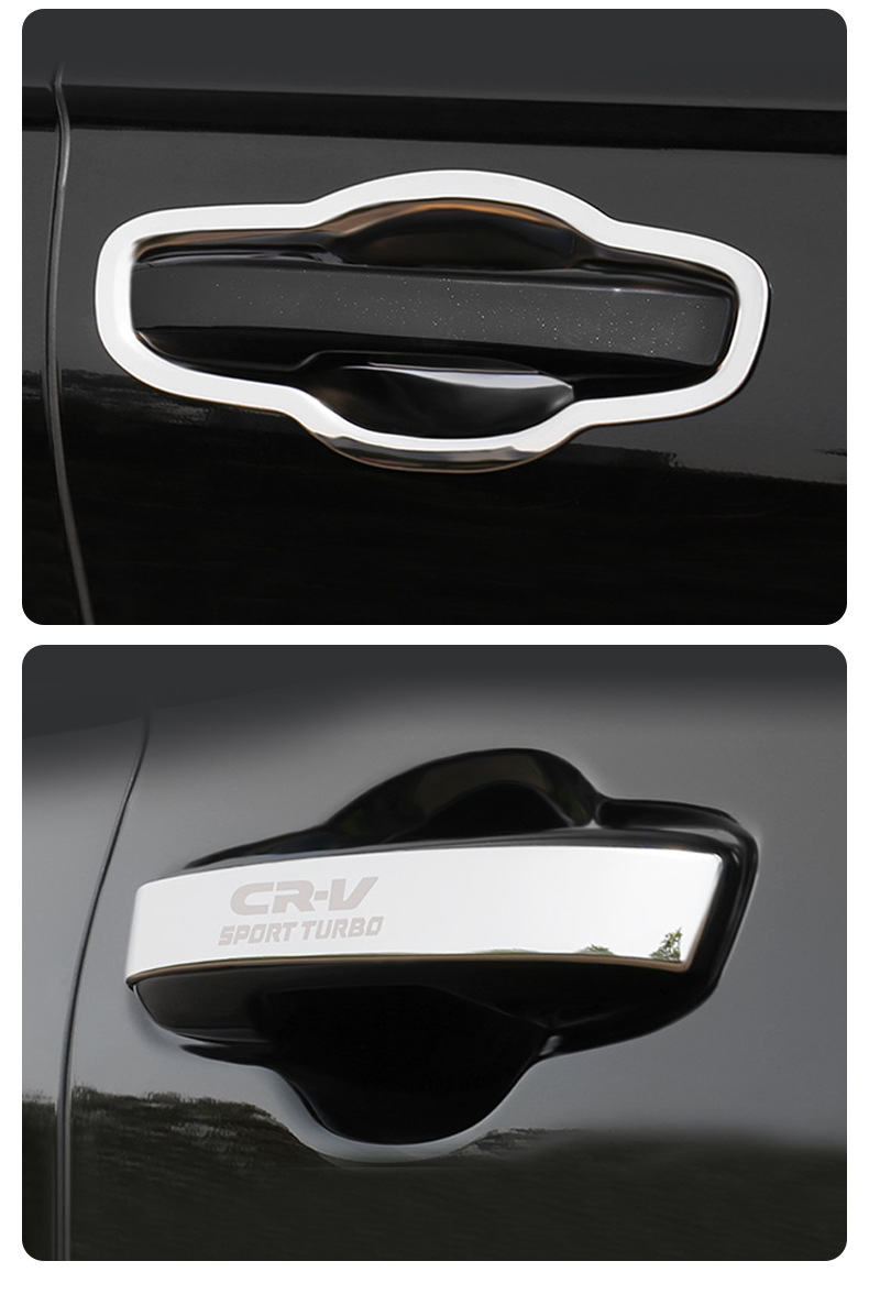 Suitable for 2017-2026 Honda New Crv Exterior Door Handle Bowl Sticker, Haoying Car Door Handle Protection and Decoration Accessories