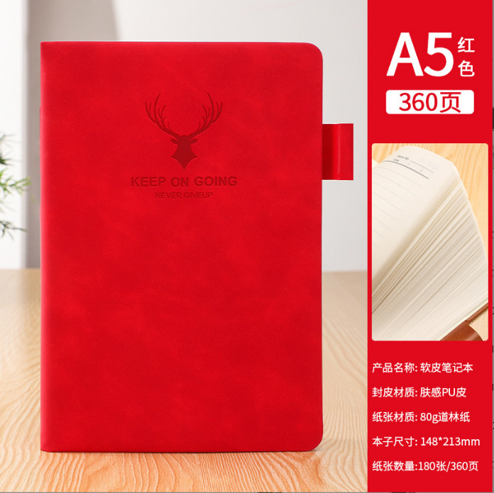 A5 cuaderno macarons color grueso bloc de notas de alto valor Libro de registro de reuniones de negocios Libro de anuncios al por mayor