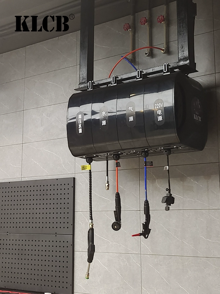 Комплект оборудования для автомойки KLCB: барабан для щелочной мойки, полный набор оборудования для автомойки, коммерческая мойка высокого давления, автоматическая катушка для шланга.