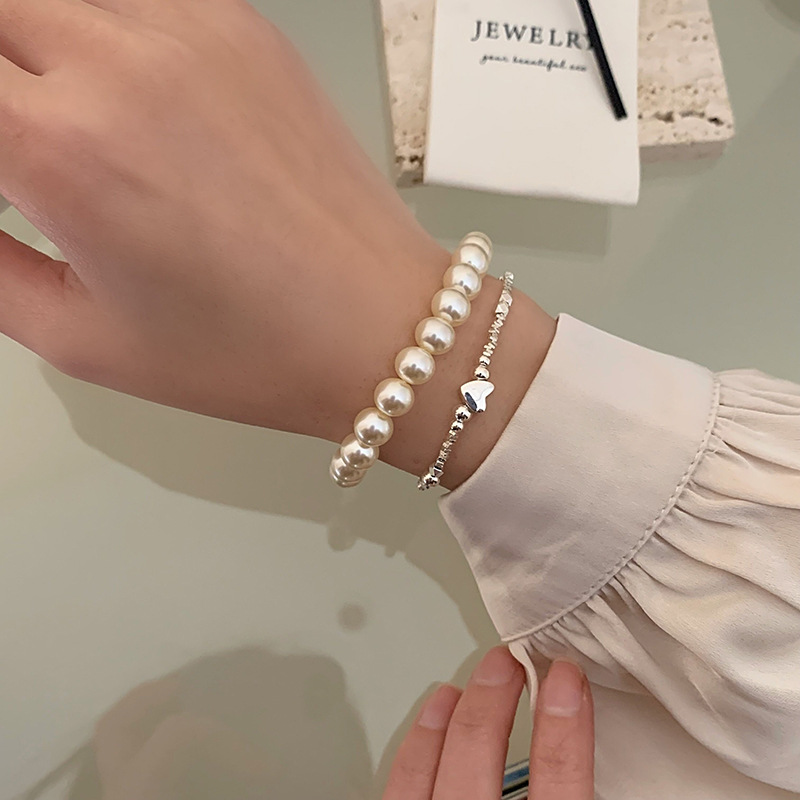 Braccialetto di perle francesi Shihua per le donne, semplice, nuovo stile, leggero, lusso, nicchia, accessori squisiti di alta qualità, braccialetto_voghion.com