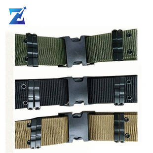 Cone Wolf Cross-Border Outdoor Equipment Security Tactics S Outer Belt High-Quality Mountaineering Woven Canvas Belt Wholesale Men