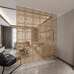 Fashion Hanging Screen for Entrance, Bedroom, Hotel, Simple Modern Chinese Style Hollow Office Foldable Hanging Partition