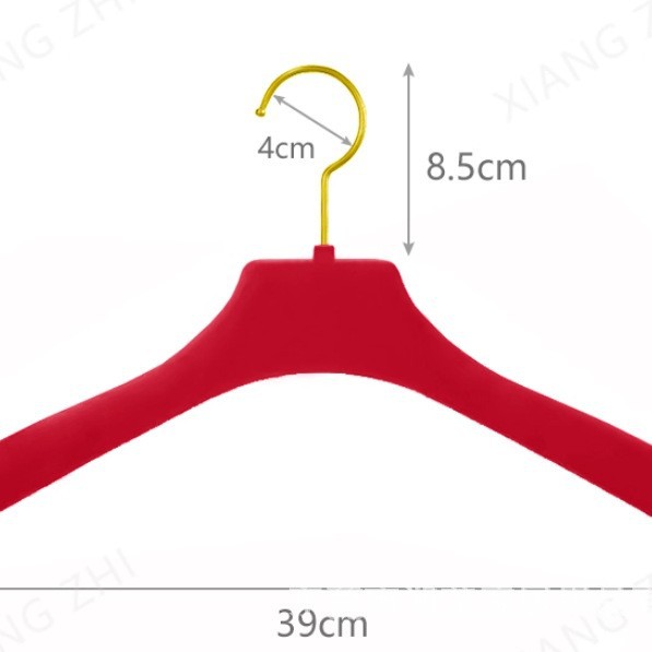 植毛高級スーツハンガー家庭用コート滑り止めたんすミンク毛皮セーター専用ビロード服掛け