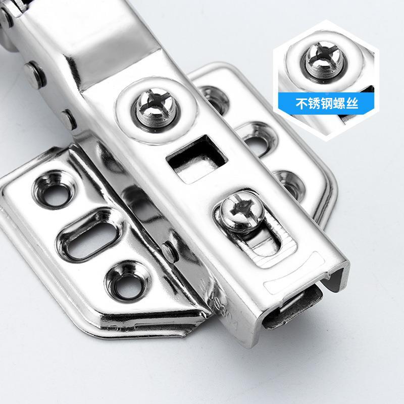 Acero inoxidable 304 amortiguación hidráulica buffer hogar bisagra invisible puerta plana abierta puerta de madera plegable hardware muebles bisagra