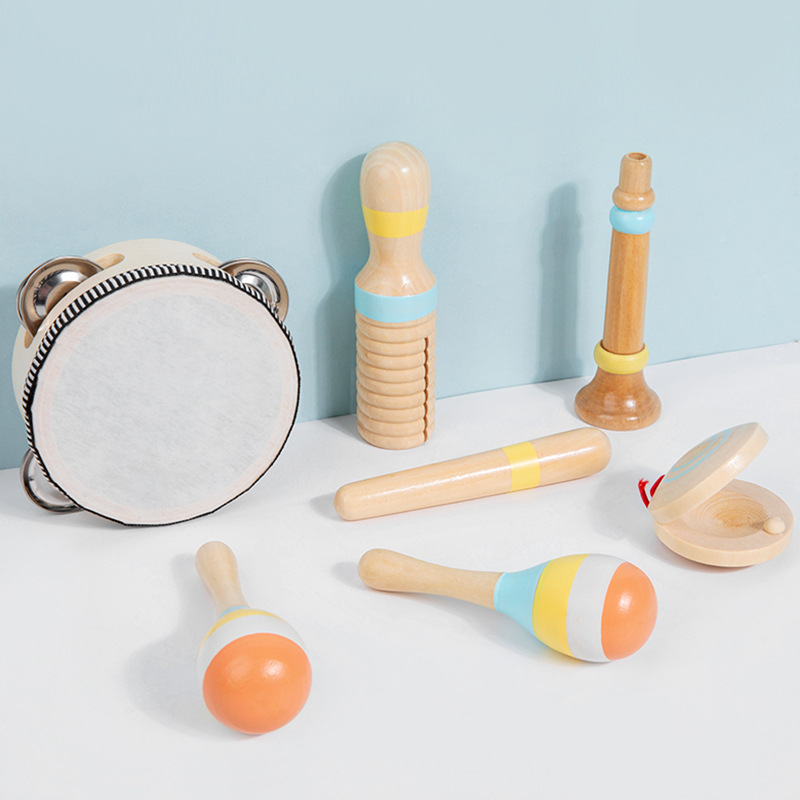 Children's wooden musical instruments