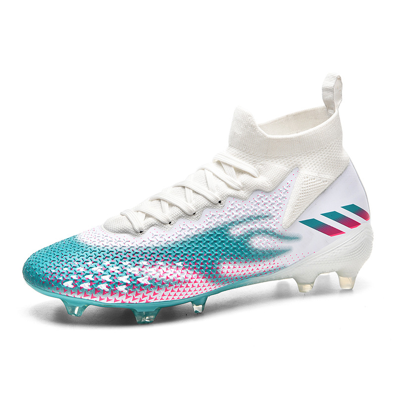 23 cross-border de alta zapatos de fútbol de uñas largas de uñas rotas competencia zapatos de entrenamiento hombres y mujeres zapatos de fútbol para adultos