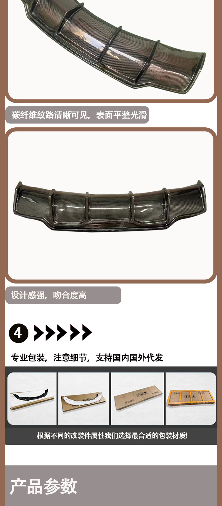 Suitable for Tesla Model 3 V carbon fiber rear lip tail lip rear Rao flow between 2018-IN