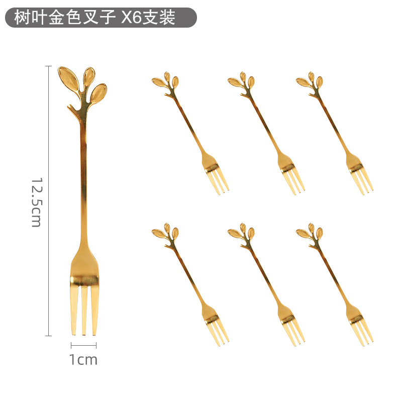 Nórdico luz lujo fruta tenedor cuchara cerámica tarro de almacenamiento traje creativo Luna pastel cuchillo tenedor cuchara de acero inoxidable fruta tenedor hogar