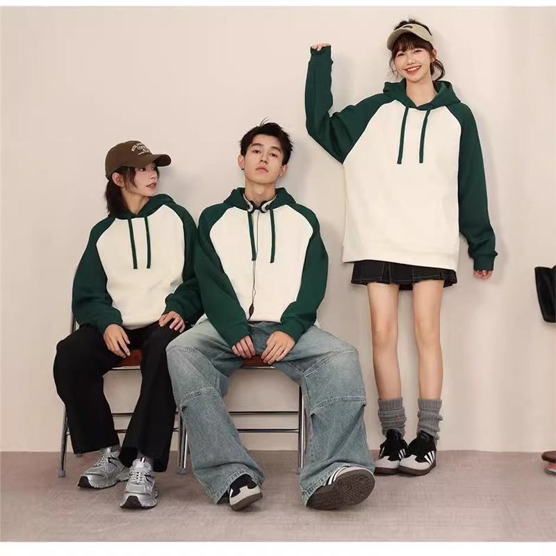 Nuevo nuevo grupo de oxígeno algodón chaqueta de hombro ropa de clase personalizada impresa LOGO hombre y mujer chaqueta de color combinado más grueso de lana