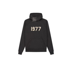 22FW--Essentials1977HOODIE カジュアル トレンド ベルベット フード付き スウェットシャツ レタープリント 長袖