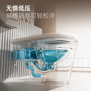 Smart Toilet Power Outage Flushing Household Toilet Siphon Small Apartment No Water Pressure Limit Seat Heating Q1