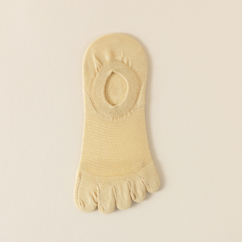 Cinco dedo calcetines de verano delgados antiolor calcetines de malla transpirables, calcetines de barco invisibles, calcetines para niños