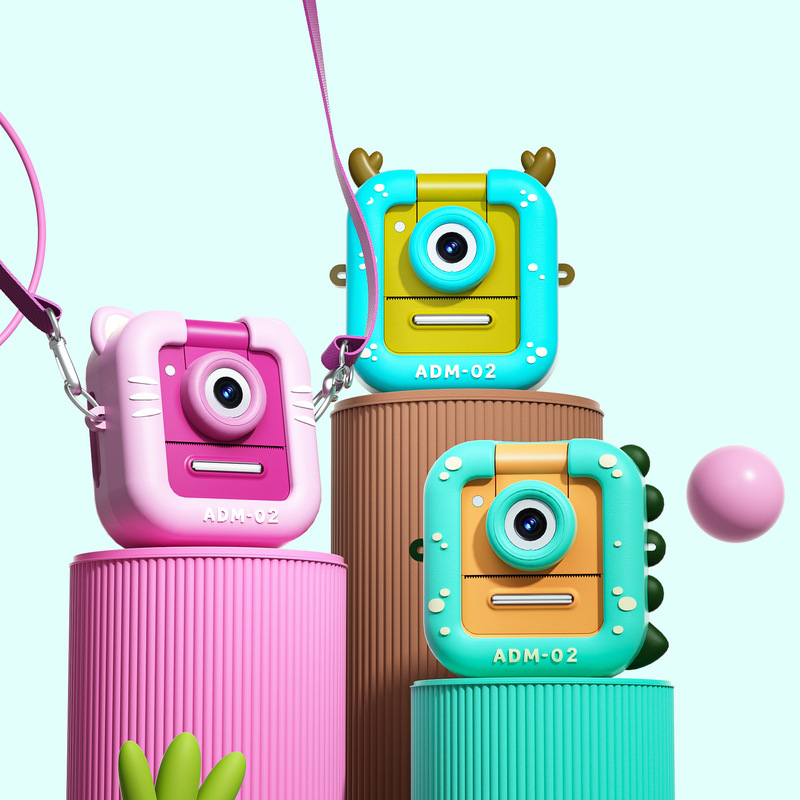 Children's Printing Camera Digital Toy Can Take Pictures and Print Mini Small Entry-Level Camera Cross-Mirror Children's Printing Camera Digital Toy Can Take Pictures and Print Mini Small Entry-Level Camera Cross-Mirror