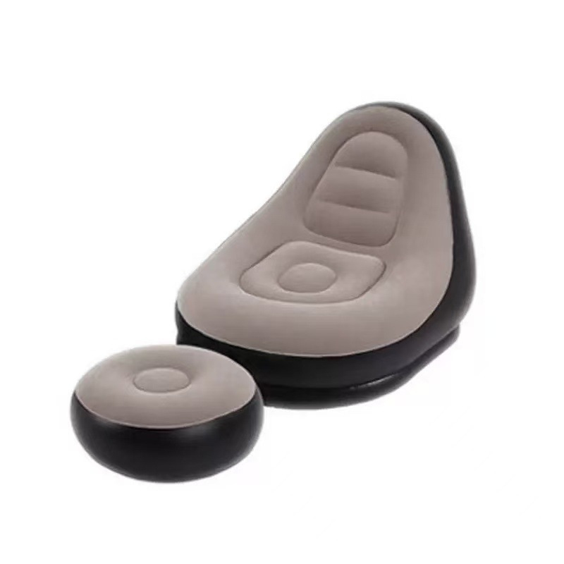 Sofá inflable perezoso para acostarse al aire libre dormitorio individual balcón ocio al aire libre dormitorio de campamento multifuncional grueso