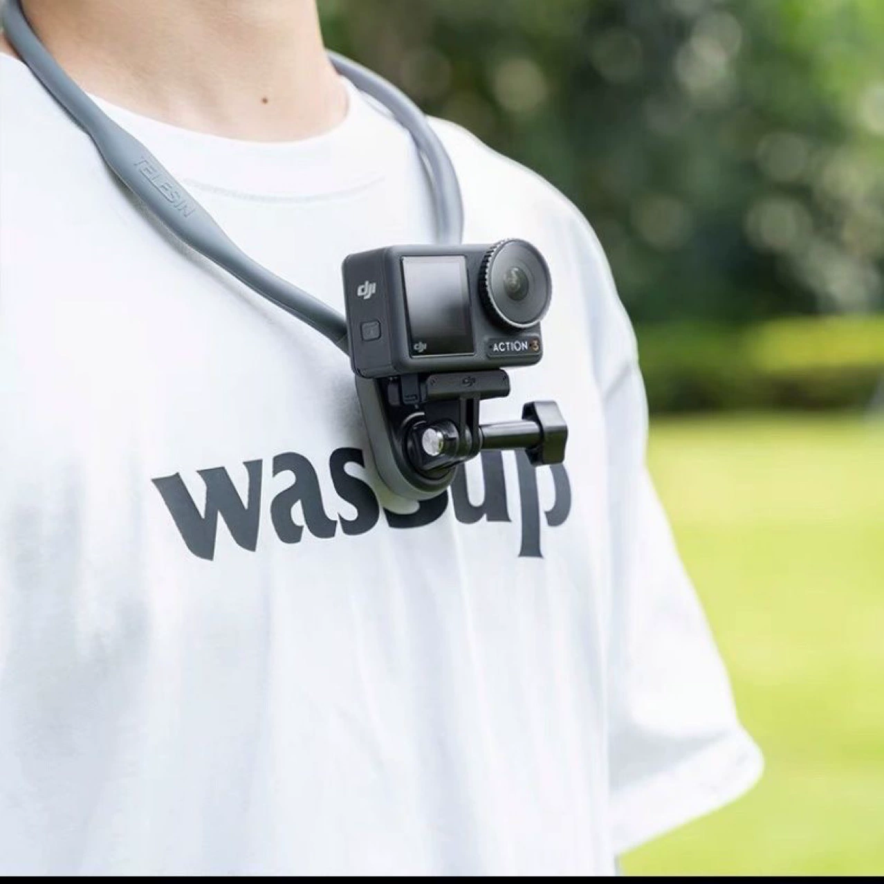 Магнитный Подвесной шейный кронштейн Taixun, подходящий для GoPro12/11action4, силиконовый воротник, подвесной шейный кронштейн