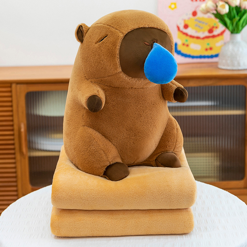 Manta de aire acondicionado de dibujos animados, almohada, edredón, almohada de siesta multifuncional dos en uno, venta directa de fábrica, comercio exterior al por mayor