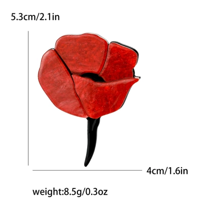 New Fashion Acrylic Enamel Yaxa sancaqları - red-4325-rd