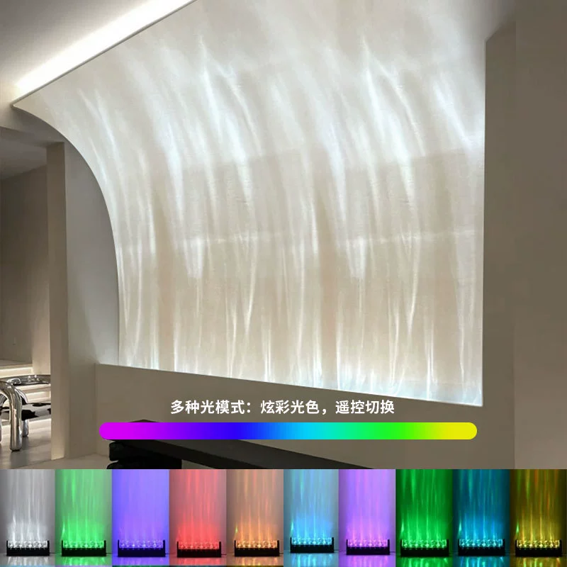 LED настенный проектор светильник, 3D динамическая подсветка стены, 83/100 см, моно+мультицвет, пульт+приложение