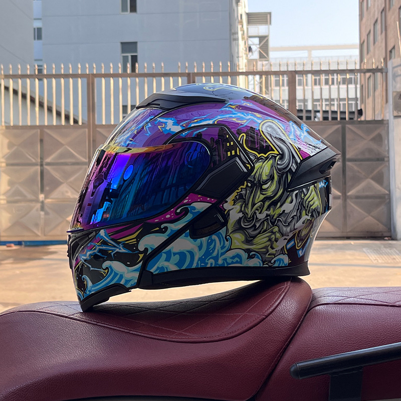 JIEKAI 3C certificado casco de motocicleta para hombres y mujeres casco completo de motocicleta casco de exposición Bluetooth casco de coche eléctrico