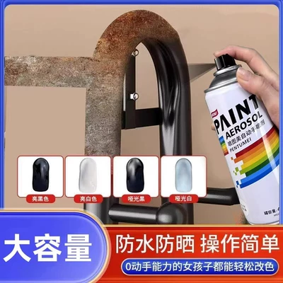 Large capacity black self-painting matte black painting metal guardrail steel structure color renovation paint anti-rust paint generation