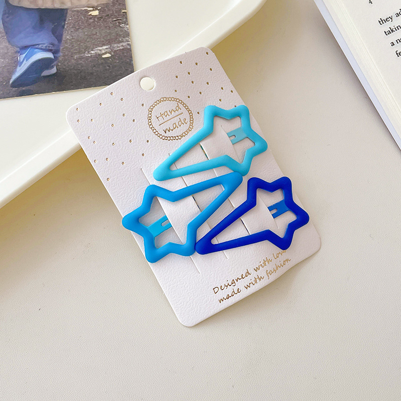 Sweet girl star clip para el cabello 2025 nuevo clip para el cabello de bebés femininos clip para el cabello lateral clip para el cabello de color