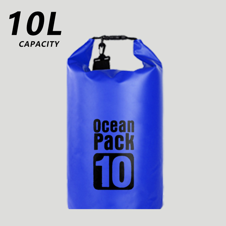 Mochila bandolera individual para exteriores, bolsa de almacenamiento para la playa, equipo de rafting, bolsa impermeable y gruesa para la playa