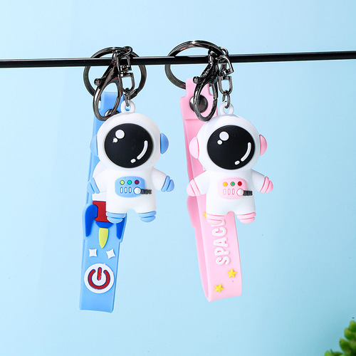 Creative Cute Gift Astronaut Keychain Space Pen Tip Pen Cap Accessory Car Keychain Gift Accessory