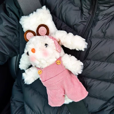 High-Level Girl's Cute Plush — Sürətlər qutusu və əl tormozu başlıqları