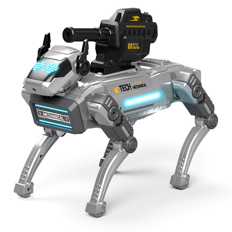 Perro robot de inteligencia artificial con IA, juguete eléctrico, nuevo modelo 2026, robot con cámara de control remoto que dispara bombas de agua, juguete para niños
