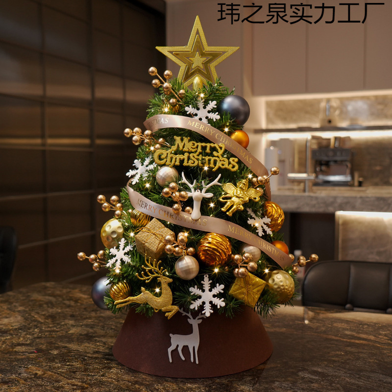 Decoraciones de Navidad viento mini mini árbol de Navidad casero atmósfera hecha a mano decoración de escena