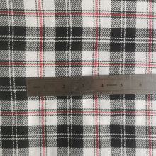 经典苏格兰红黑白磨毛色织格子圣诞节工艺品格子布厂家批发
