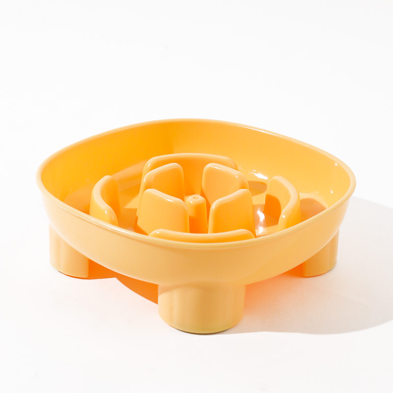 Flower Xiaofang Cuenco de cuatro patas Tazón de comida lenta para perros Tazón de comida para perros Tazón de comida para perros anti-volcado Tazón para gatos Tazón de asfixia para mascotas Tazón para perros
