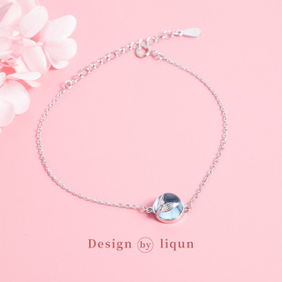 [Source Factory Goods Bracelet Silver Jewelry Customization] 925 Silver Mermaid Foam Tears Bracelet Silver Jewelry Customized Processing