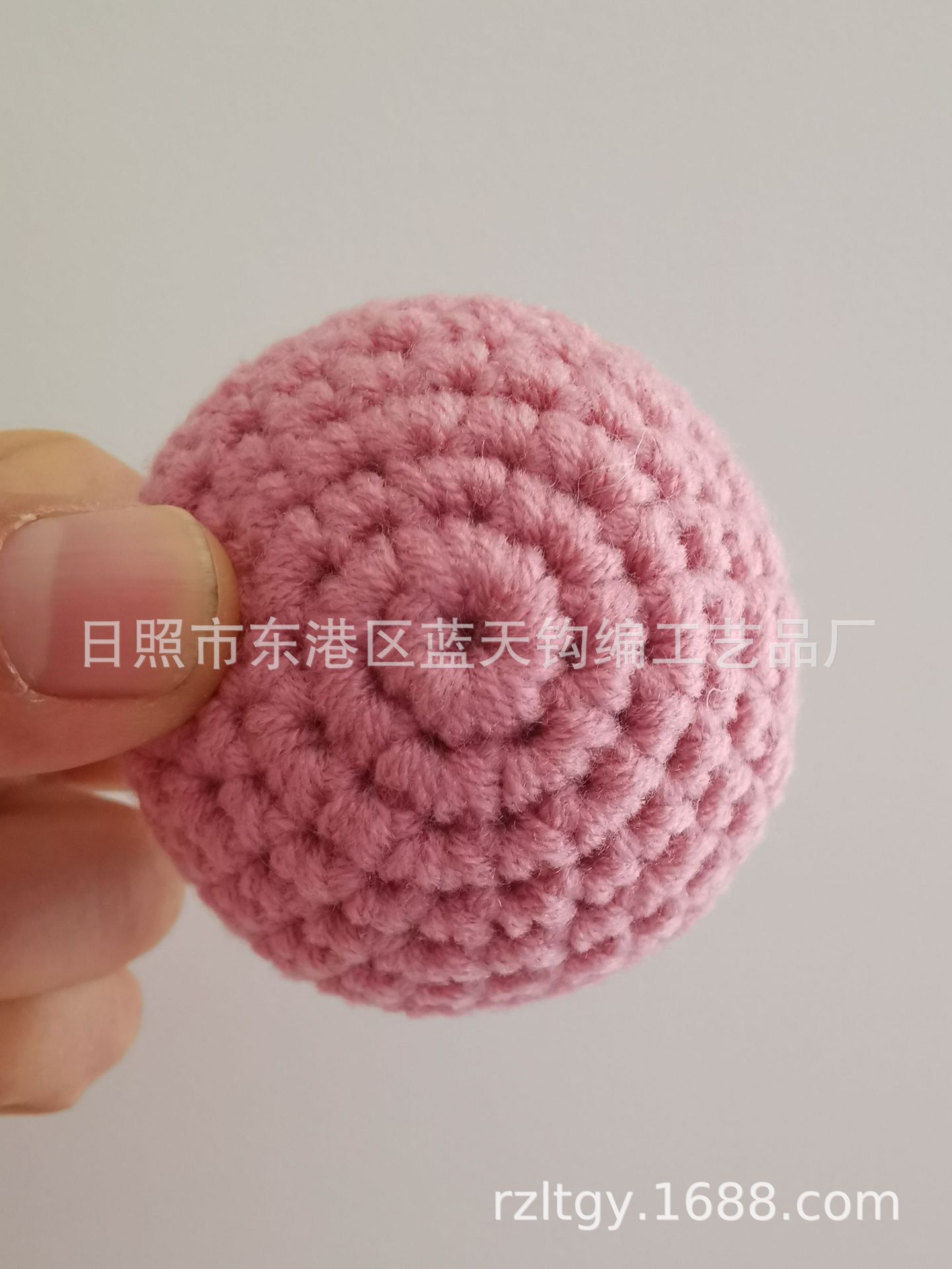 手工钩针毛线球，毛线钩圣诞球