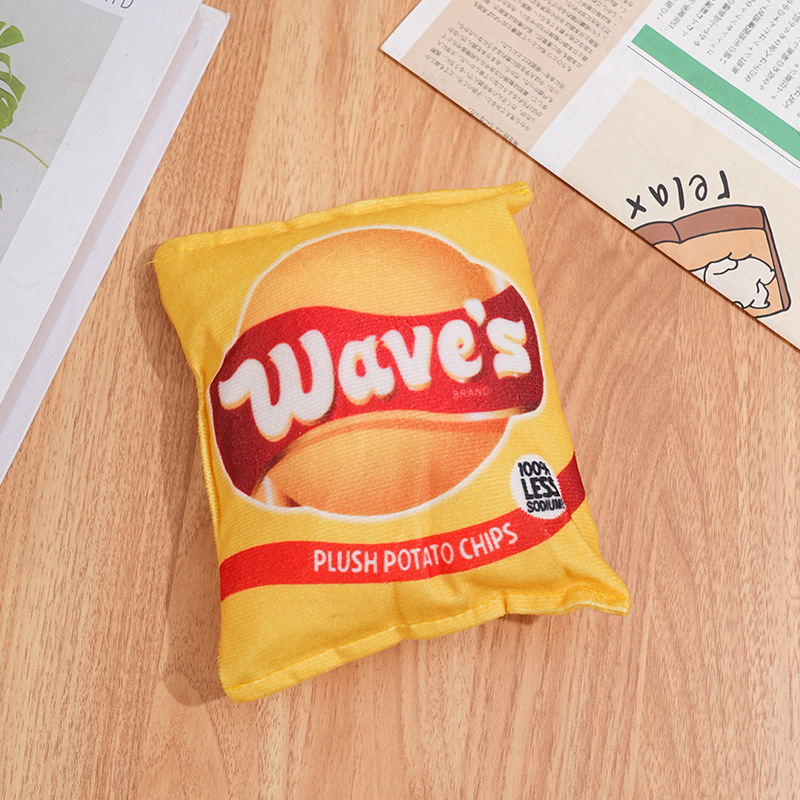 スポットペットサウンディングペーパーサウンディングおもちゃポテトチップシリーズペットのおもちゃ耐噛み性ソフトぬいぐるみ犬のおもちゃ|undefined